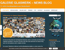 Tablet Screenshot of galerie-glaswerk.org